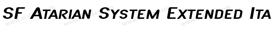 SF Atarian System Extended Italic字体转换
